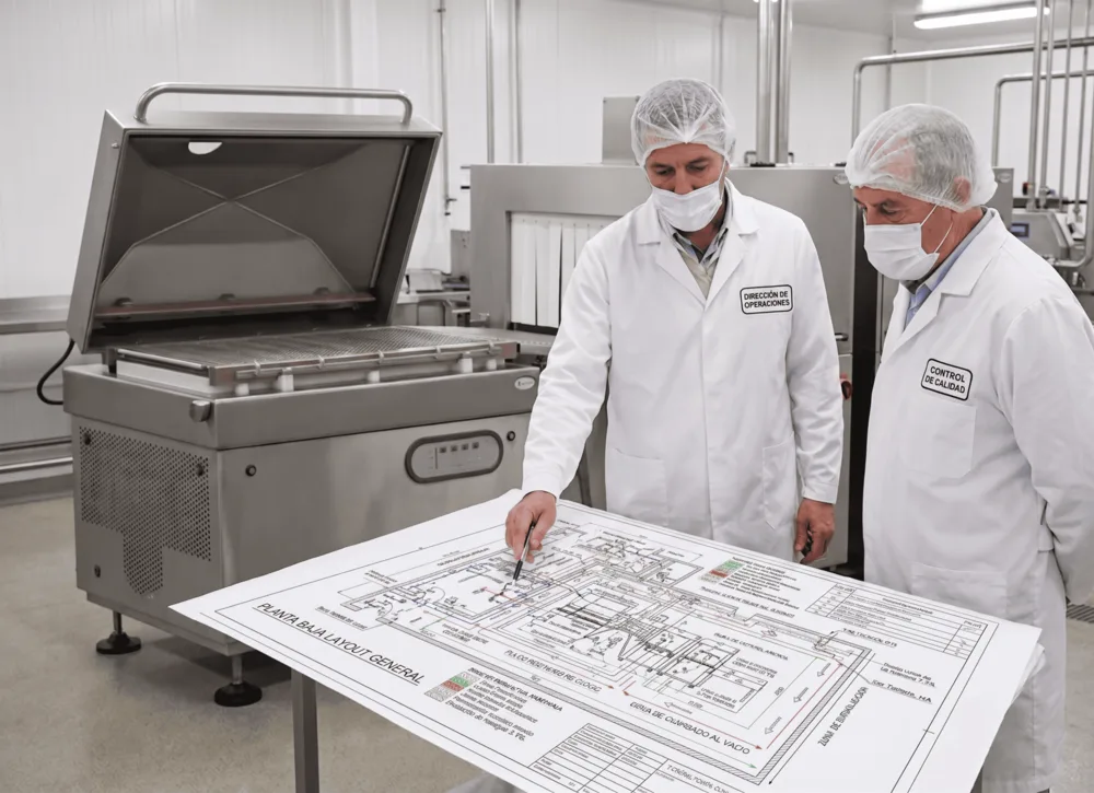 Ingenieros revisando planos